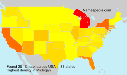 Surname Chatel in USA Surname Chatel in USA