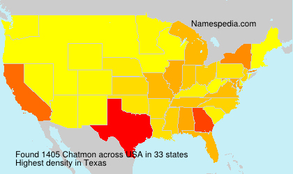 Surname Chatmon in USA Surname Chatmon in USA