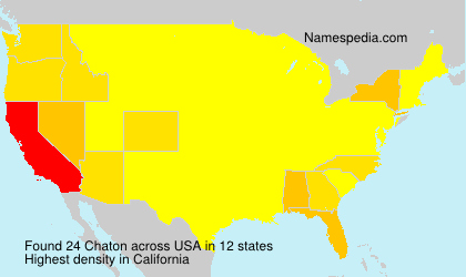 Surname Chaton in USA Surname Chaton in USA