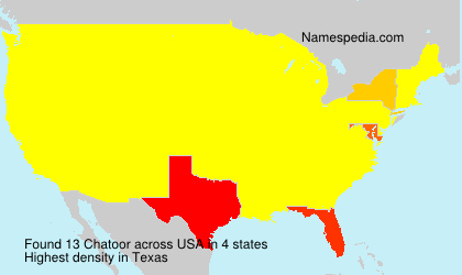 Surname Chatoor in USA Surname Chatoor in USA