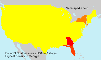 Surname Chatoui in USA Surname Chatoui in USA