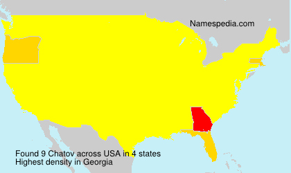 Surname Chatov in USA Surname Chatov in USA