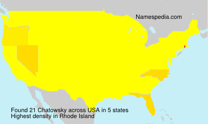 Surname Chatowsky in USA Surname Chatowsky in USA