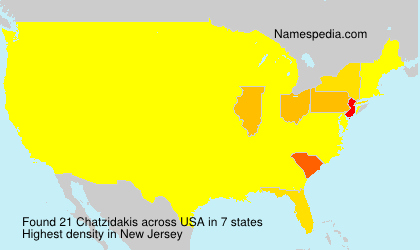 Surname Chatzidakis in USA Surname Chatzidakis in USA