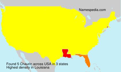 Surname Chaurin in USA Surname Chaurin in USA