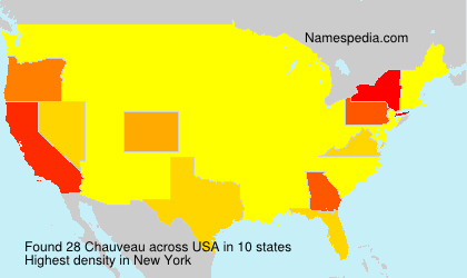 Surname Chauveau in USA Surname Chauveau in USA