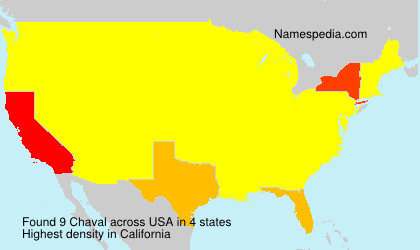 Surname Chaval in USA Surname Chaval in USA