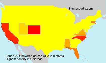 Surname Chavaree in USA Surname Chavaree in USA