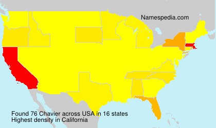 Surname Chavier in USA Surname Chavier in USA