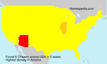 Surname Chawen in USA Surname Chawen in USA