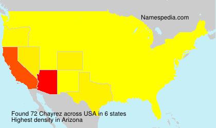 Surname Chayrez in USA