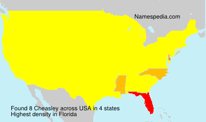 Surname Cheasley in USA Surname Cheasley in USA