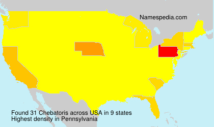Surname Chebatoris in USA Surname Chebatoris in USA