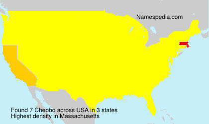 Surname Chebbo in USA Surname Chebbo in USA