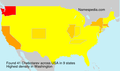 Surname Chebotarev in USA Surname Chebotarev in USA