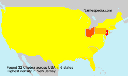 Surname Chebra in USA Surname Chebra in USA