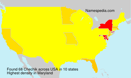 Surname Chechik in USA Surname Chechik in USA