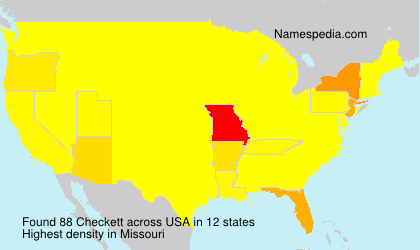 Surname Checkett in USA Surname Checkett in USA