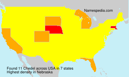 Surname Chedel in USA Surname Chedel in USA