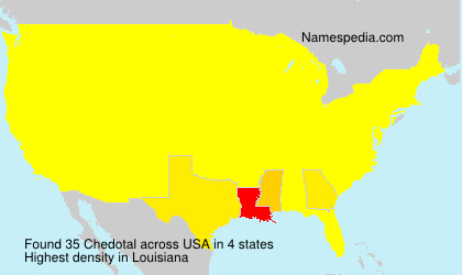 Surname Chedotal in USA Surname Chedotal in USA