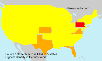 Surname Cheech in USA Surname Cheech in USA