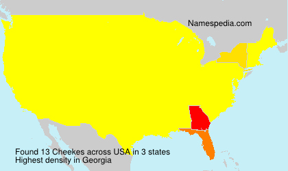 Surname Cheekes in USA Surname Cheekes in USA
