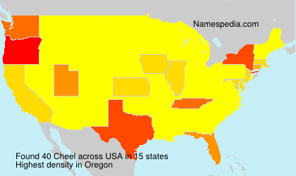 Surname Cheel in USA Surname Cheel in USA