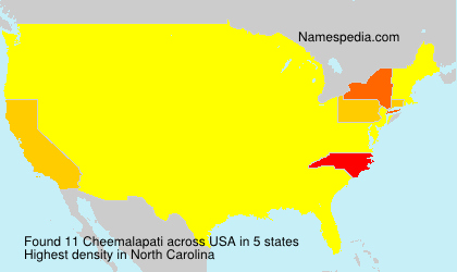 Surname Cheemalapati in USA Surname Cheemalapati in USA