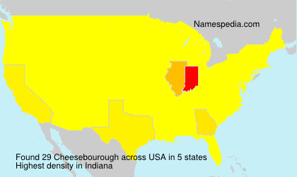 Surname Cheesebourough in USA Surname Cheesebourough in USA