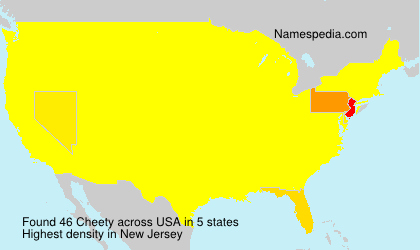 Surname Cheety in USA Surname Cheety in USA