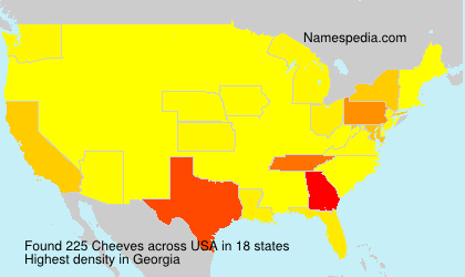 Surname Cheeves in USA Surname Cheeves in USA