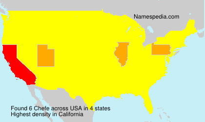 Surname Chefe in USA Surname Chefe in USA