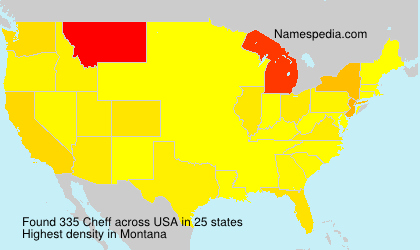 Surname Cheff in USA Surname Cheff in USA