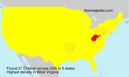 Surname Chefren in USA Surname Chefren in USA