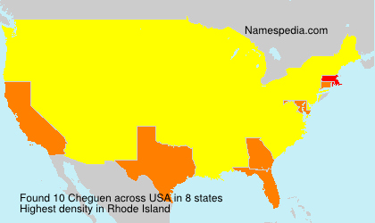 Surname Cheguen in USA Surname Cheguen in USA