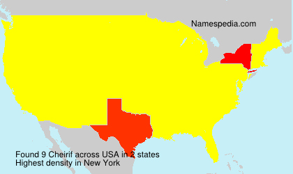 Surname Cheirif in USA Surname Cheirif in USA