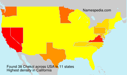 Surname Chekol in USA Surname Chekol in USA