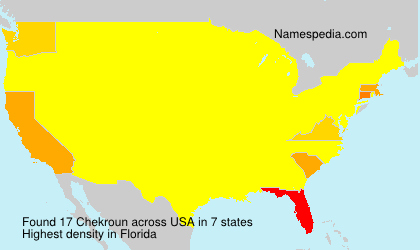 Surname Chekroun in USA