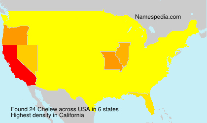 Surname Chelew in USA Surname Chelew in USA