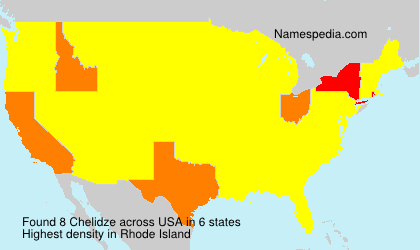 Surname Chelidze in USA
