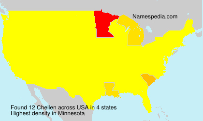Surname Chellen in USA Surname Chellen in USA