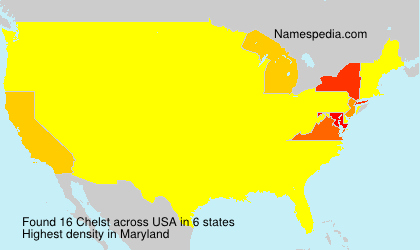 Surname Chelst in USA Surname Chelst in USA