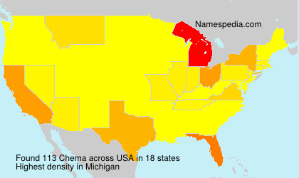 Surname Chema in USA Surname Chema in USA