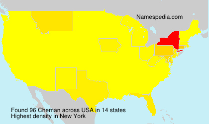Surname Cheman in USA Surname Cheman in USA