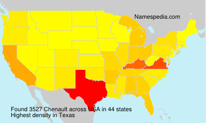 Surname Chenault in USA Surname Chenault in USA