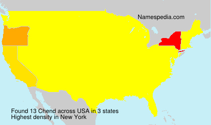 Surname Chend in USA Surname Chend in USA