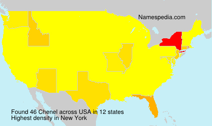 Surname Chenel in USA Surname Chenel in USA