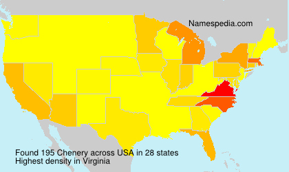 Surname Chenery in USA Surname Chenery in USA