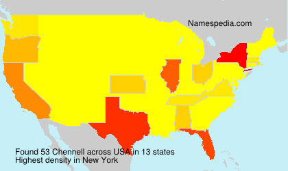 Surname Chennell in USA Surname Chennell in USA