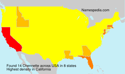 Surname Chennette in USA Surname Chennette in USA